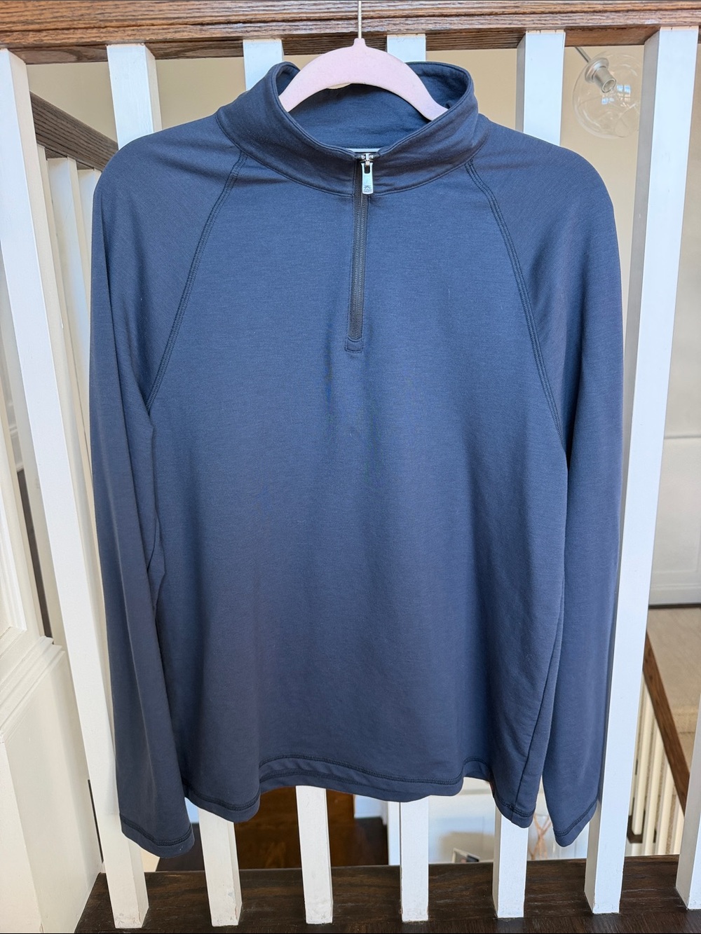 Faherty Men's Quarter-Zip Pullover Sweater - Navy Blue